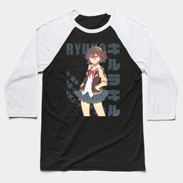 Kill la Kill - Ryuuko / Ryuko Matoi Baseball T-Shirt by Recup-Tout